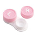 Pink multi-purpose travel contact lens case